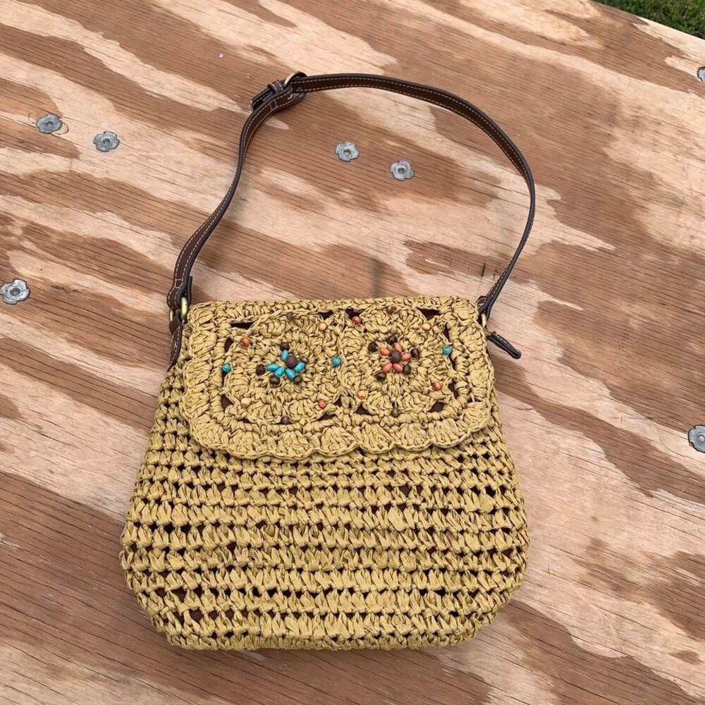Amanda Smith, Y2K woven purse bag spring summer light‎ casual Indy